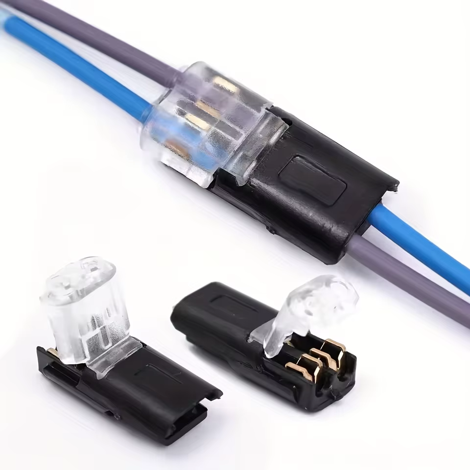 Connecteur Électrique Étanche de 1/2/3 Broches pour Véhicule - Barrette de Bornes Scellée et À l'Épreuve de la Poussière Câblage Auto Connecteur 1 Broche Véhicule Borne 2 Broches Étanche Connecteur 3