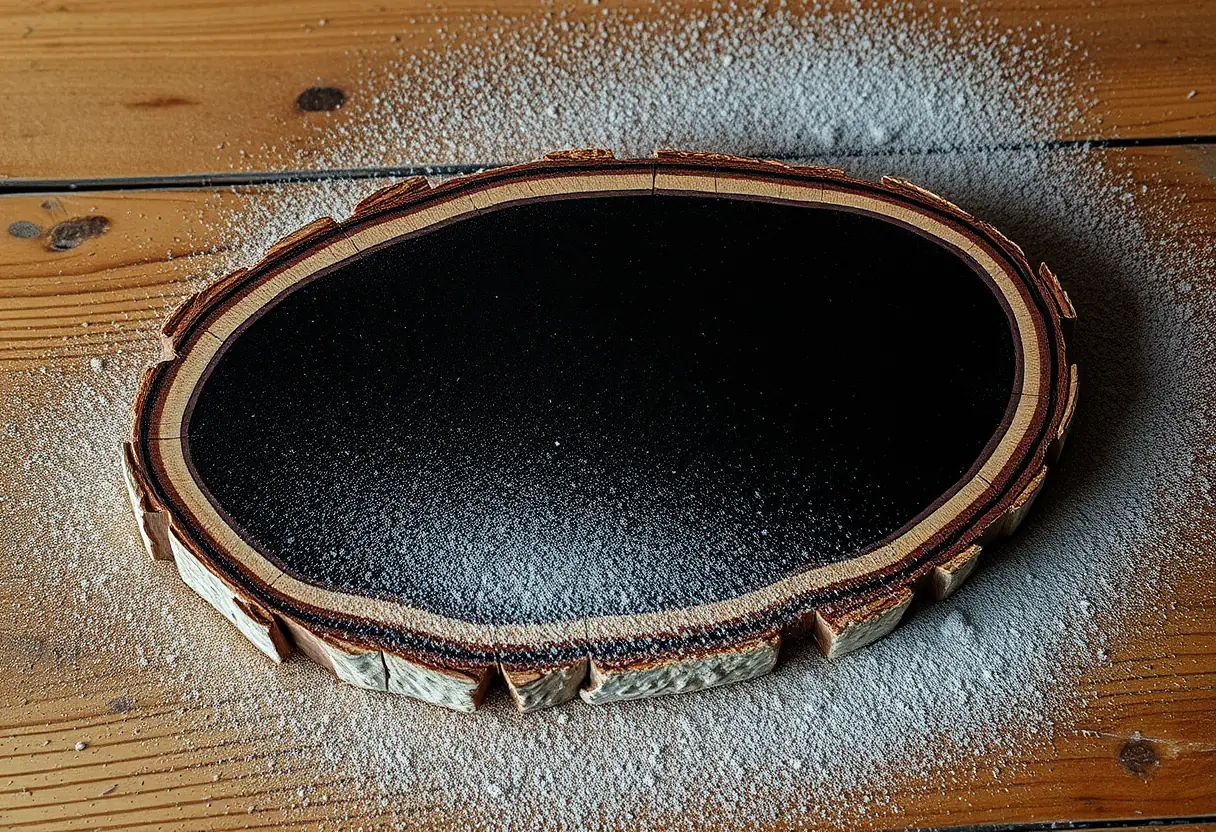 Surface de bois de pin pour un tableau noir
